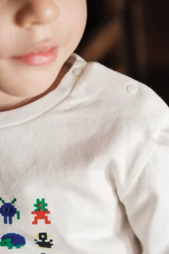 T-shirt Bleu électrique illustration game on