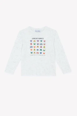 T-shirt Bleu électrique illustration créatures