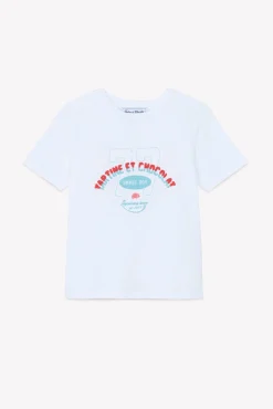 T-shirt Blanc illustration summer