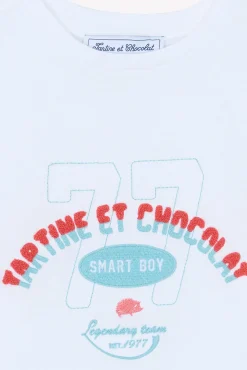 T-shirt Blanc illustration summer