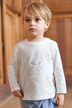 T-shirt Ecru illustration yeti