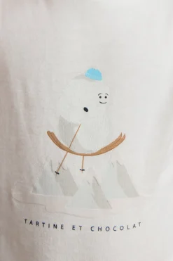 T-shirt Ecru illustration yeti