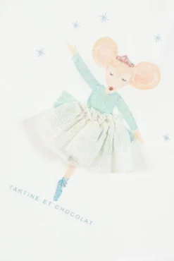 T-shirt Ecru illustration jardin d'hiver