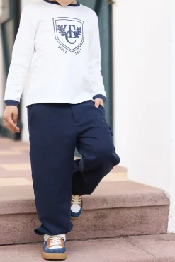 T-shirt Ecru écusson TC