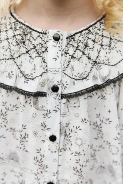 Tunique Ecru broderies