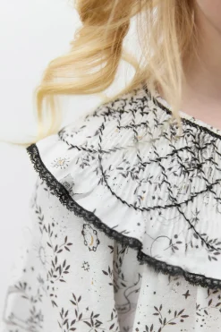 Tunique Ecru broderies