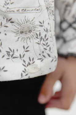 Tunique Ecru broderies