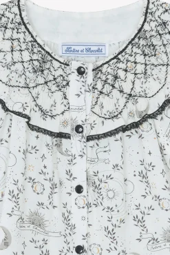 Tunique Ecru broderies