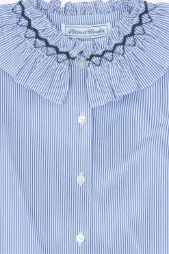 Tunique Bleu chambray rayures